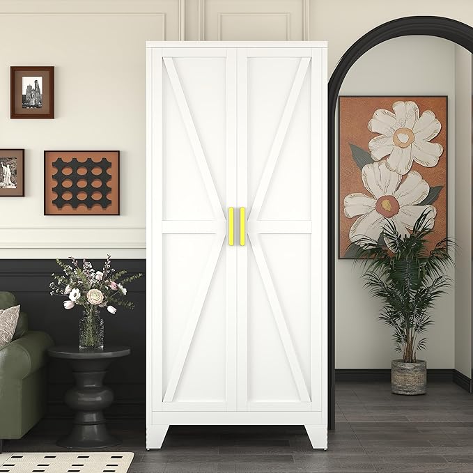 71" Tall Pantry Cabinet, Kitchen Pantry Storage Cabinets - Image 2