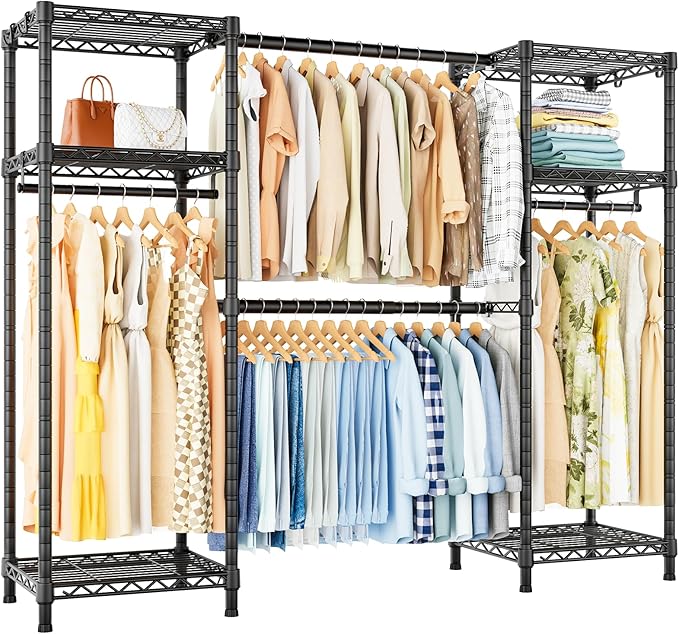Ulif E7 Garment Rack, Heavy Duty Clothes Storage System by Ulif