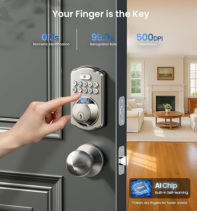 Veise Fingerprint Door Lock - Image 2