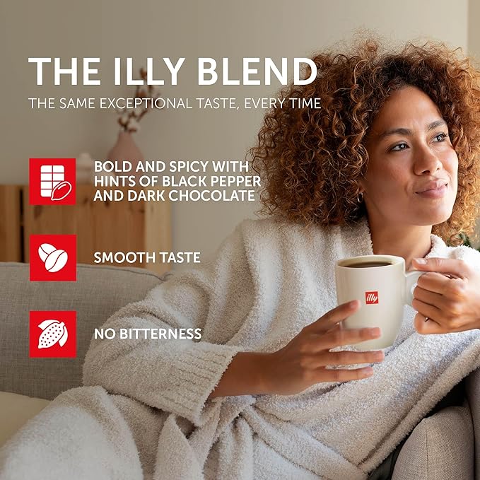 illy Whole Bean Coffee, India Single Origin Dark Roast, 100% Arabica, Premium - Image 5