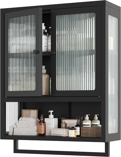 Bathroom Wall Cabinet, Over The Toilet Space Saver Storage Cabinet, Medicine by Qiaoxuan