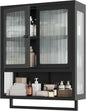 Bathroom Wall Cabinet, Over The Toilet Space Saver Storage Cabinet, Medicine by Qiaoxuan