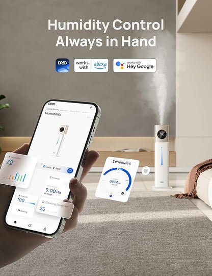 DREO HM735S 11L Smart Humidifier Large Room 700 ft², 100H Cool Mist Air - Image 4