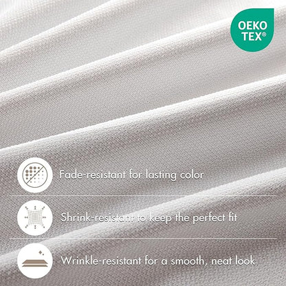 Madison Park Karien 100% Blackout Curtains 52x84 – White, 2-Layer Noise - Image 3