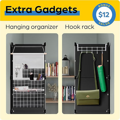 Shoe Organizer Cabinet Up to 72 Pairs, Shoe Closet-Covered Shoe Rack - Image 5