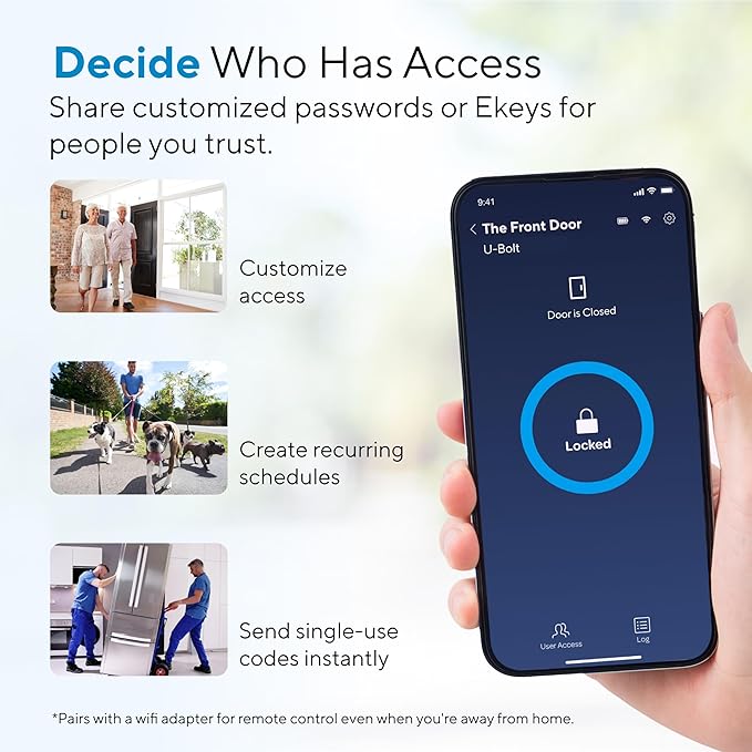 ULTRALOQ U-Bolt Smart Lock, 5-in-1 Keyless Entry Door Lock - Image 5
