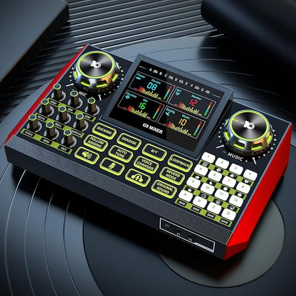 Audio Mixer, Sound Board for Pc/Phone Live Streaming Singing Gaming, Sound by tenlamp