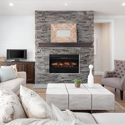 ClassicFlame 42" 3D Infrared Quartz Electric Fireplace Insert - Image 5