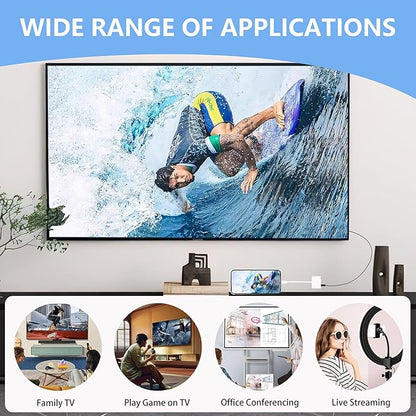 Kinhaly USB C to HDMI for TV, 4K@60Hz Type C to HDMI Adapter - Image 5