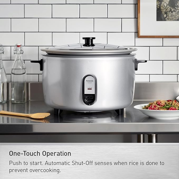Panasonic Commercial Electric Rice Cooker, 208V Extra-Large Capacity 80-Cup - Image 4