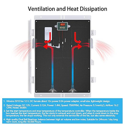 Outdoor Electrical Box, Waterproof Electrical Junction Box IP65 ABS Plastic - Image 3