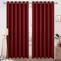 DWCN Christmas Curtains 84 Inches Long, Solid Grommet Living Room Extra Wide by DWCN