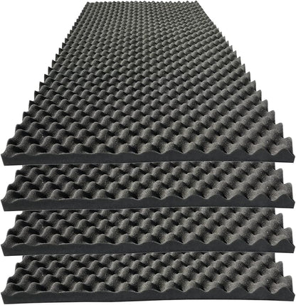 KTOESHEO 4 PCS Acoustic Panels, High Density Fireproof Noise Cancelling Foam by KTOESHEO