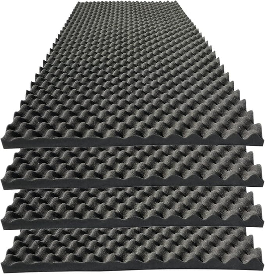 KTOESHEO 4 PCS Acoustic Panels, High Density Fireproof Noise Cancelling Foam by KTOESHEO