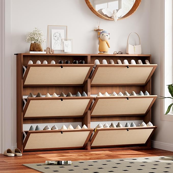 AVZEAR Narrow Shoe Storage Cabinet - Image 3