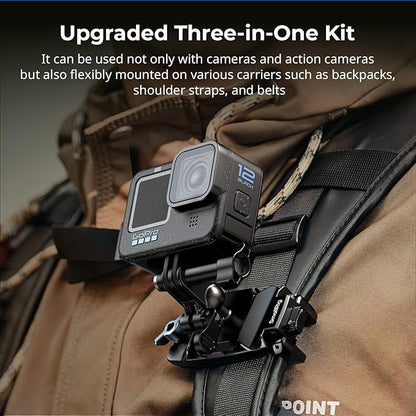 SMALLRIG Universal Three-in-One Camera Clip Kit, Quick Release System, Backpack - Image 2