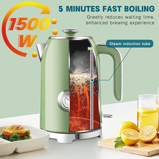 SUSTEAS Electric Kettle - 57oz Hot Tea Water Boiler - Image 5