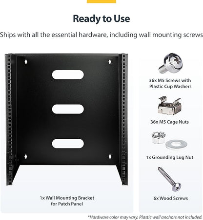 StarTech.com 12U Wall Mount Patch Panel Bracket - Image 5