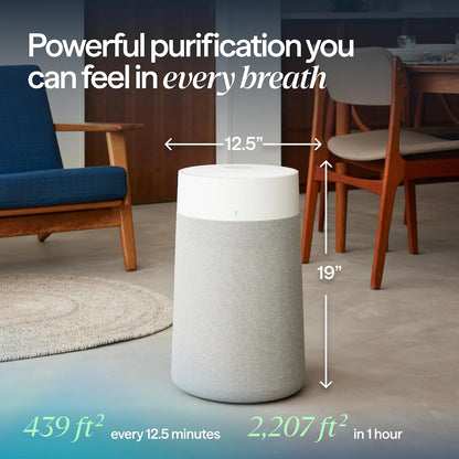 blueair air purifiers for home up to 2,107, close-up detail