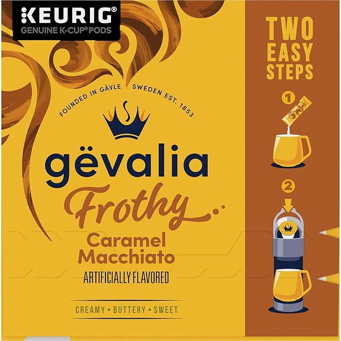 Gevalia Frothy 2-Step Artificially Flavored Caramel Macchiato Espresso Style - Image 11