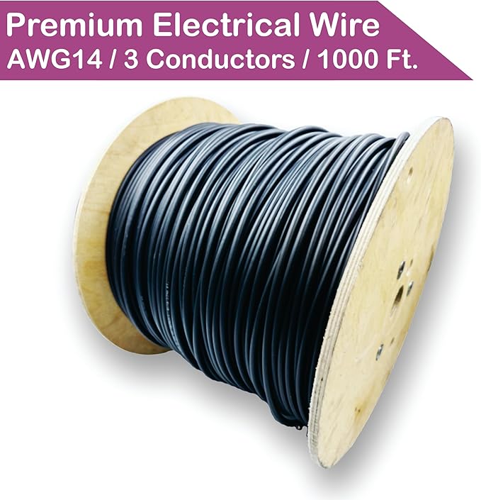 NATIONAL Wire & Cable – 14 AWG 3-Conductor Premium Copper Wire, 1000 ft - Image 2