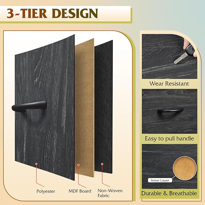 WLIVE 9-Drawer Dresser, Fabric Storage Tower - Image 6