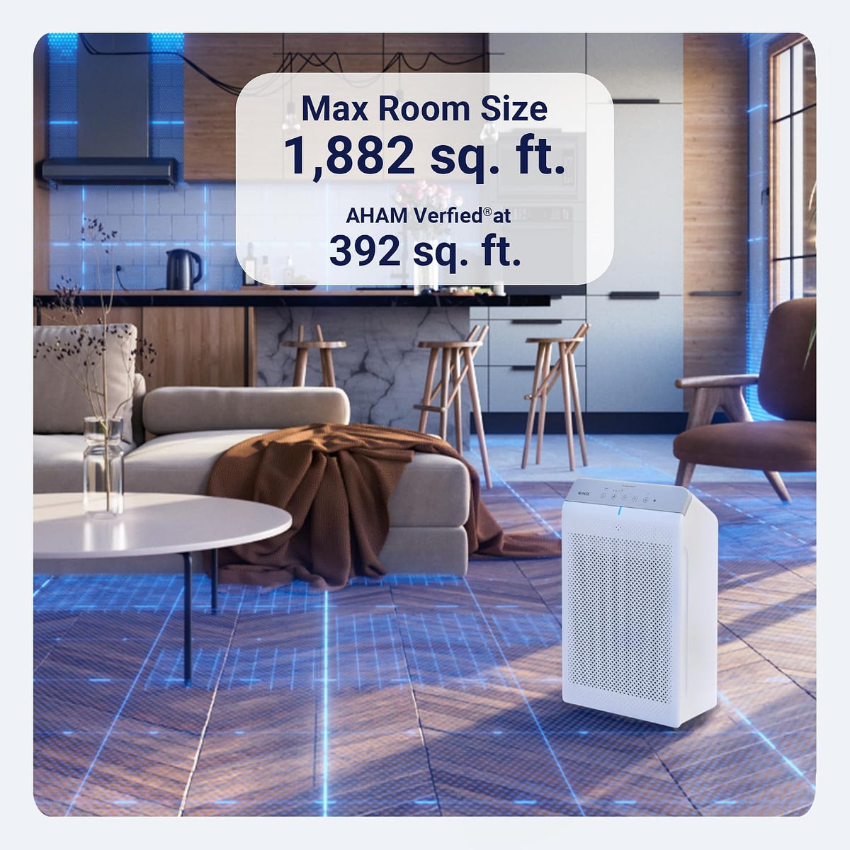 winix 5530 air purifier (new generation of 5500-2, close-up detail