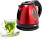 Moss & Stone 1.2L Stainless Steel Small Electric Kettle Red Color, Cordless by Mossstone
