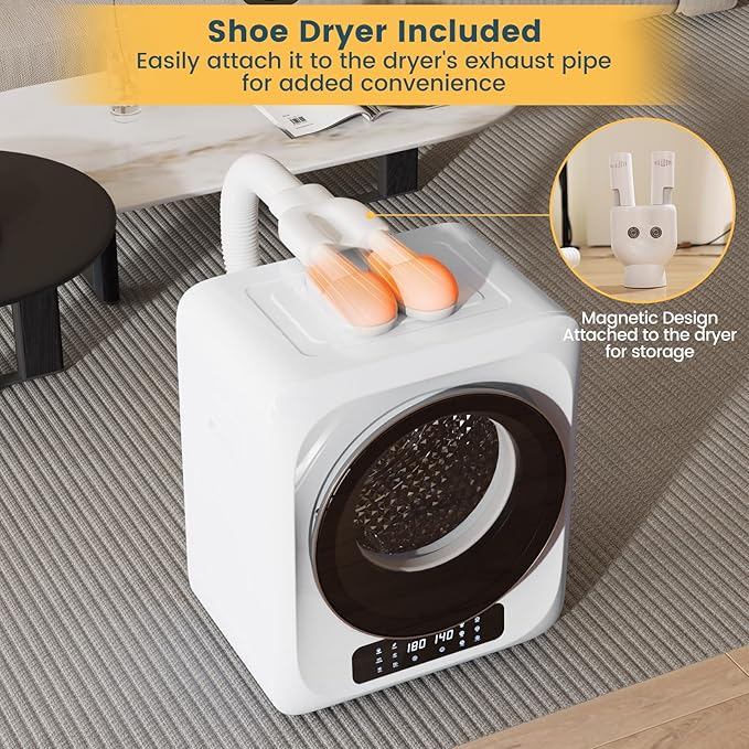 Zynkez 12Lbs Portable Clothes Dryer, 120V 850W Electric Compact Laundry Dryer - Image 4