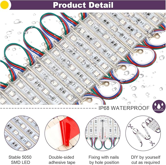 POWLAB 120Ft SMD5050 RGB storefront led lights - Image 6