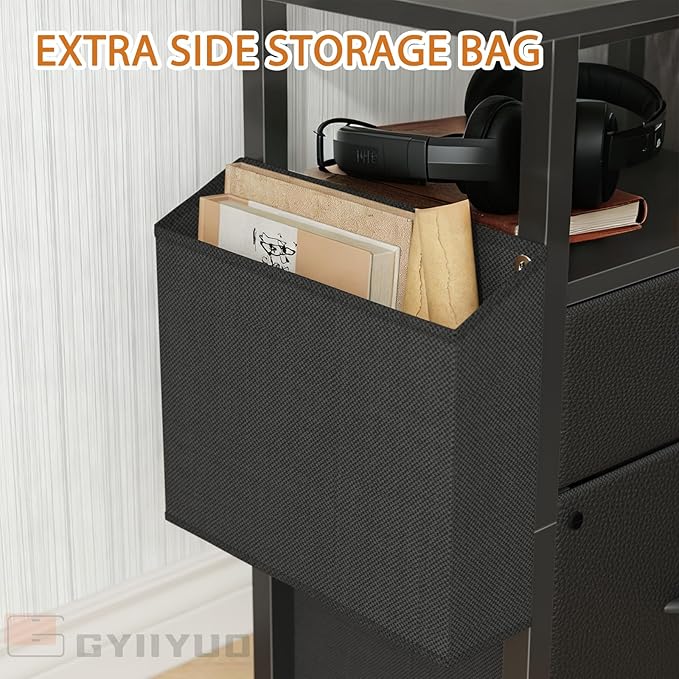 GYIIYUO 2 Drawer File Cabinet - Image 6