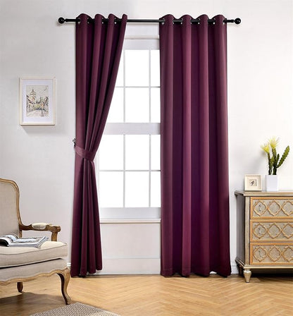 MIUCO Room Darkening Grommet Thermal Insulated Blackout Window Curtains Panels - Image 2