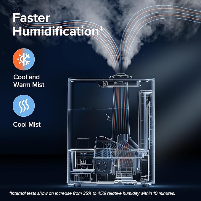 LEVOIT 6L Smart Warm and Cool Mist Humidifiers - Image 3