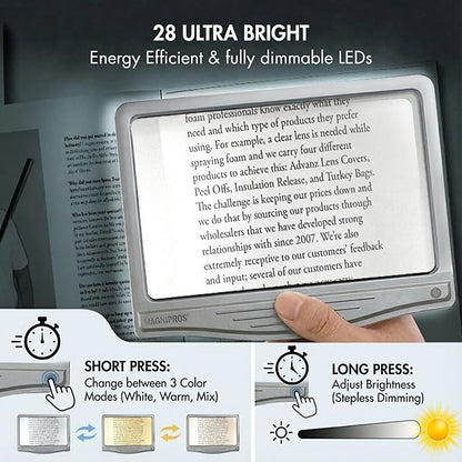 MagniPros 5X Large Ultra Bright LED Page Magnifier - Image 4