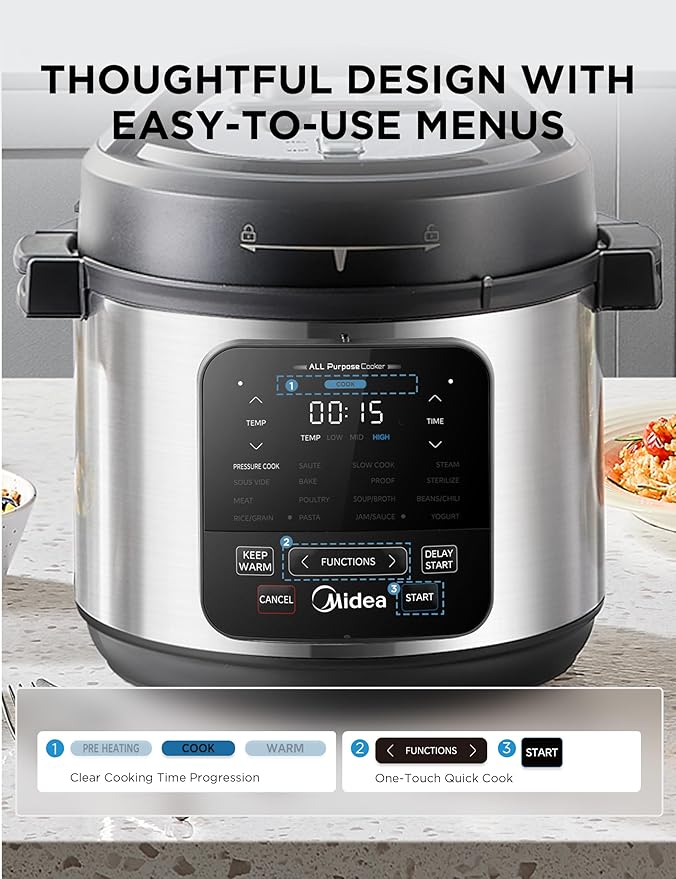 Midea 10-in-1 Electric Pressure Cooker - Image 7