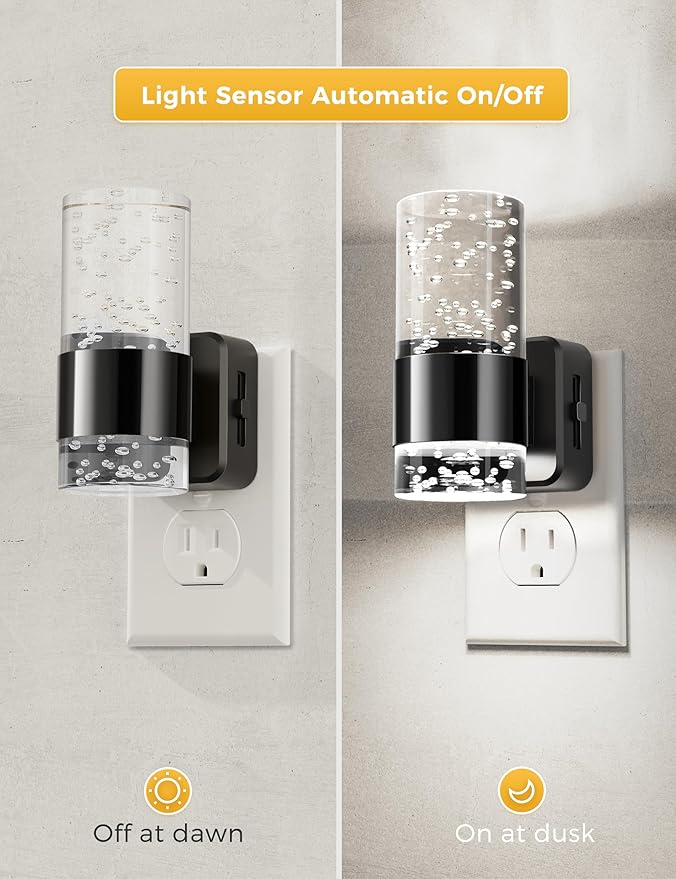L LOHAS LED Night Light, Dimmable Night Lights Plug into Wall, Acrylic - Image 2