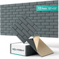 Acoustic Wall Panels Self-Adhesive, 12 Pack Sound Absorbing Panels Brick by Soundsbay