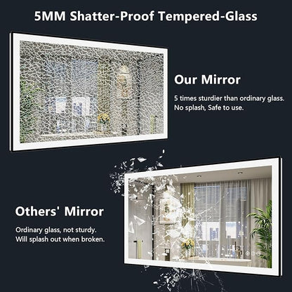 YEELAIT 55x36 Inch LED Bathroom Mirror - Image 7