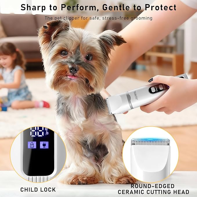 Dog Clippers for Grooming, 4 in 1 Dog Grooming Kit Hair Clipper - Image 3