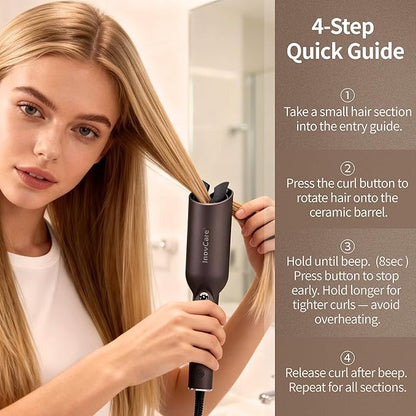 Inovocare Upgraded Automatic Rotating Curling Iron - Image 6