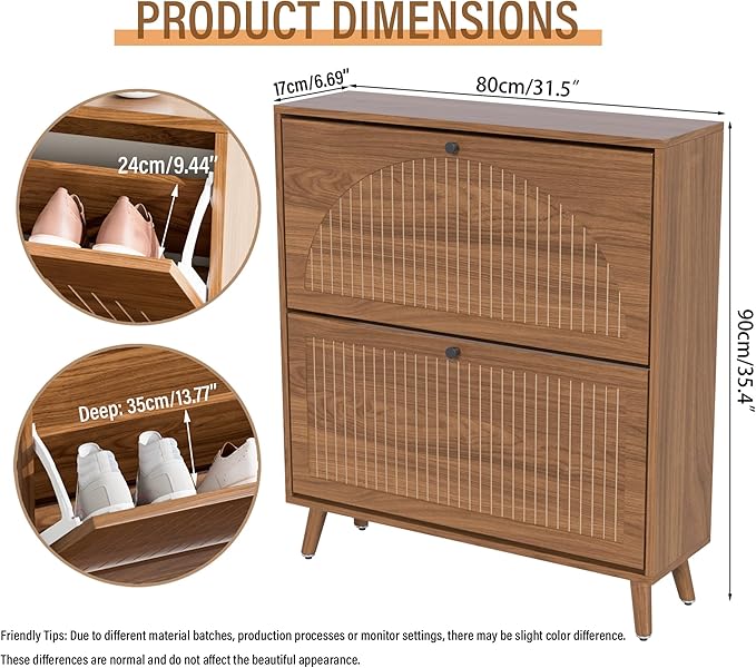Shoe Storage Cabinet for Entryway - Image 2