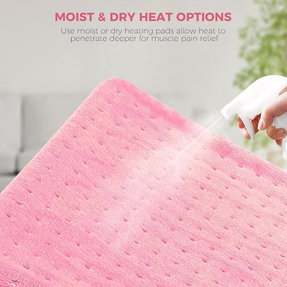 NOWWISH Heating Pad for Back Pain Relief & Period Cramps, 24x12 Inches Electric - Image 6