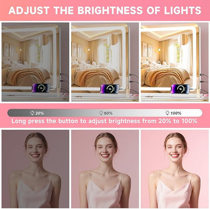 Vanity Mirror with Lights, Dimmable 3 Modes, Memory Function, Smart Touch - Image 6