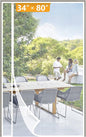 Yotache White Reversible Left Right Side Opening Screen Doors by yotache