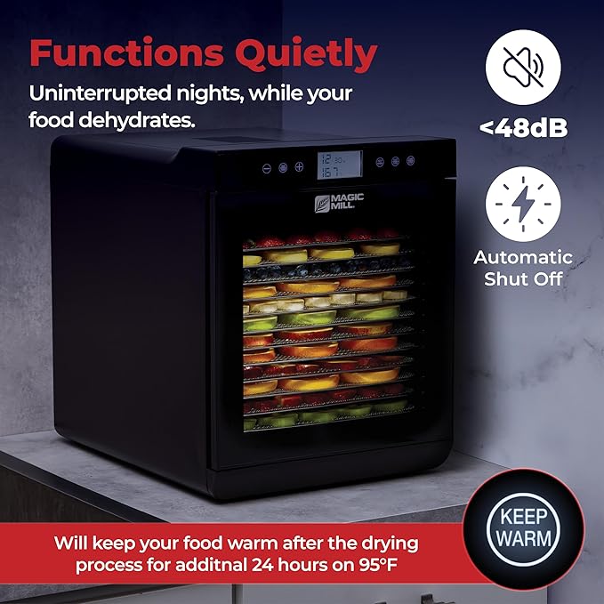 Magic Mill Premium Food Dehydrator Machine 700W Dryer - Image 7
