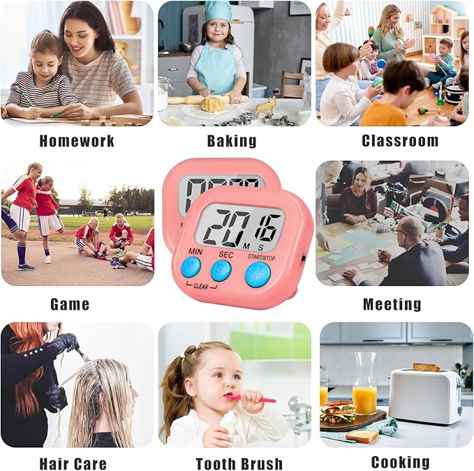 ZILLEEN Classroom Timer for Kids Teachers 2 Pack Digital Timers - Image 6