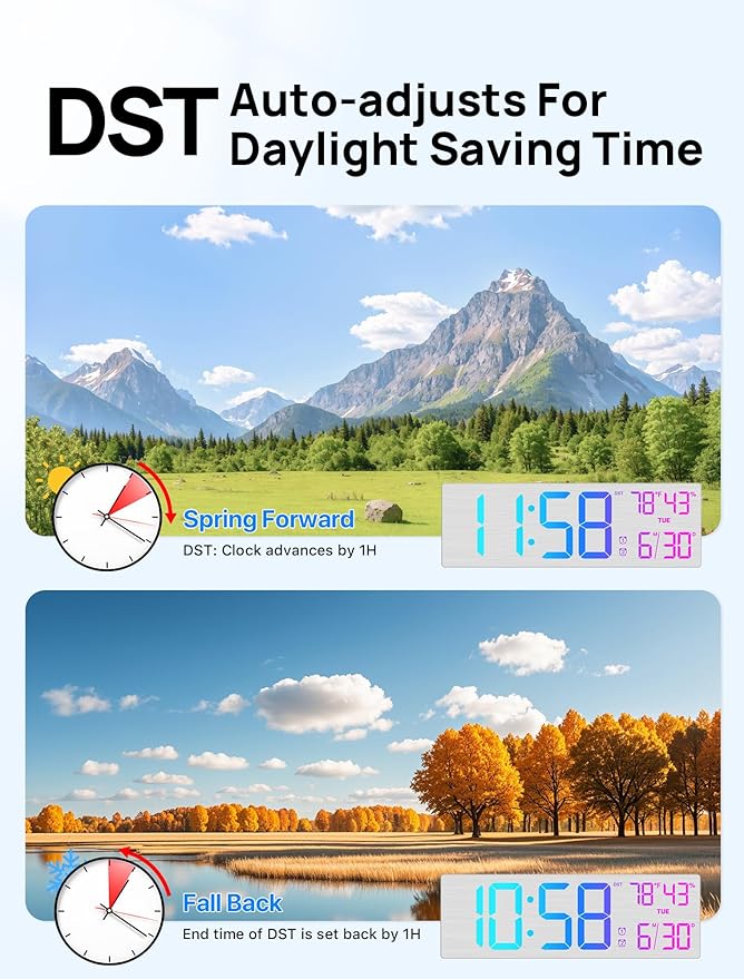 18.5" Large Digital Wall Clock - Image 8