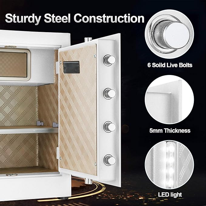 TIGERKING 2.05 Cu Ft Heavy Duty Security Home Safe – Digital Touchscreen Lock - Image 4