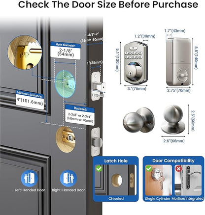 Veise Fingerprint Door Lock - Image 8