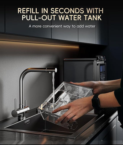 ecozy Nugget Ice Maker Countertop, Smart Pebble Ice Machine - Image 4